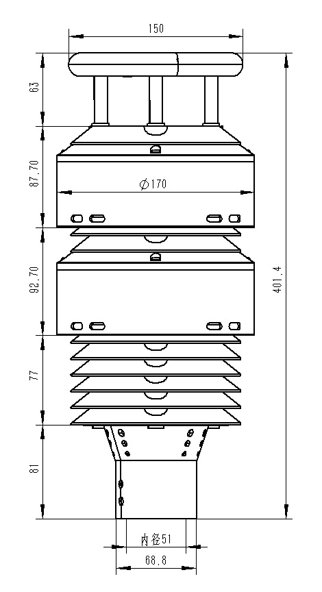 1659334557113394 大气环境传感器产品尺寸图